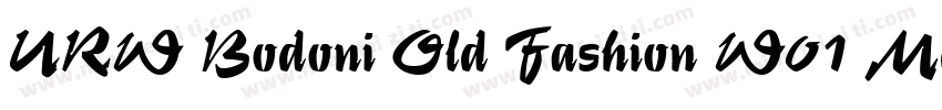 URW Bodoni Old Fashion W01 Md字体转换